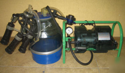 New milking machine system w/ vacuum pump portable 