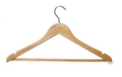 New retail quality coat hangers in maple x 100 WCH100