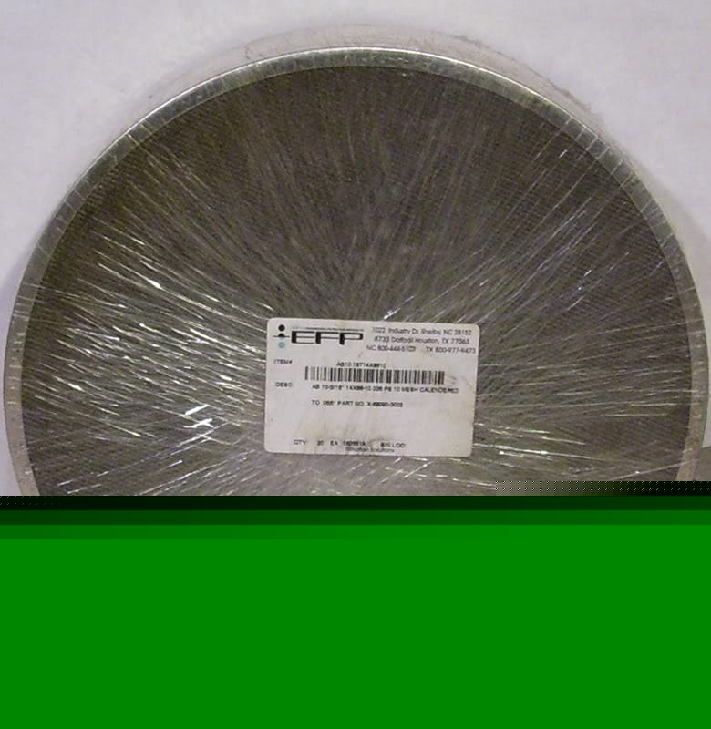 New sealed pack 20 efp framed calendered mesh filters