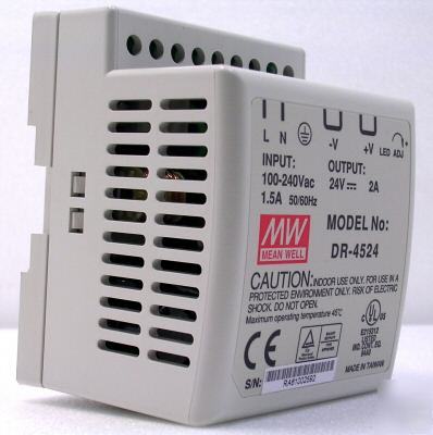 45 watt industrial din rail switchmode power supplies