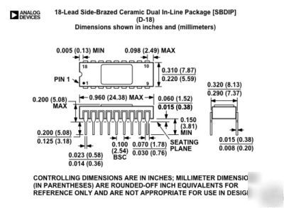 AD570JD AD570 8 bit a/d converter 