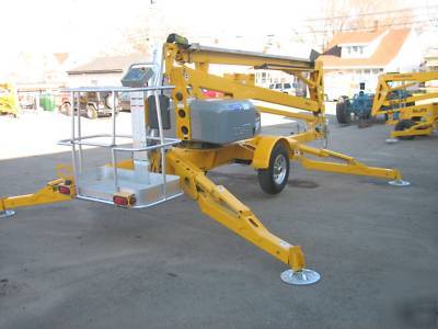 2007 bil-jax towable boom lift man 55/33A, refurbished 