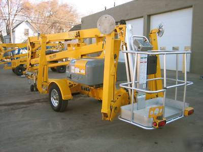 2007 bil-jax towable boom lift man 55/33A, refurbished 