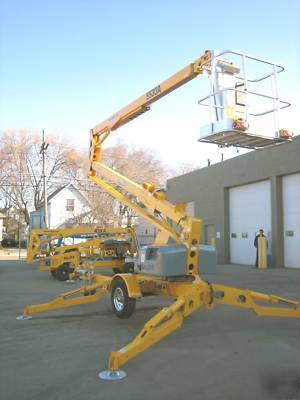 2007 bil-jax towable boom lift man 55/33A, refurbished 