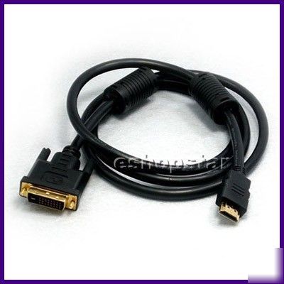 10 ft dvi to hdmi hd 1080P m/m cable for pc hdtv dvd