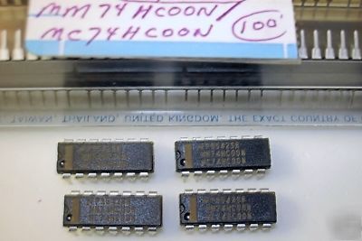 25 MM74HC00N quad 2-input nand gates, 14 pdip