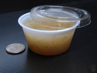 3.25 oz portion cup w/ lid -tarts / jello shots 