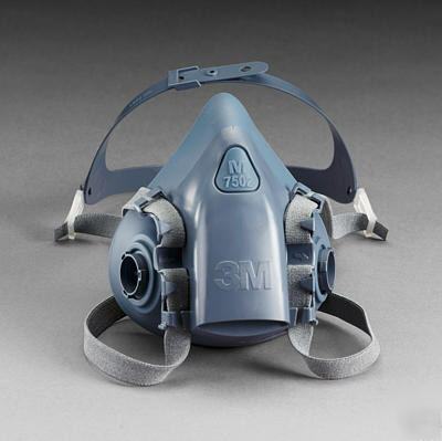 3M 7501 small respirator face piece 1/2 mask ea