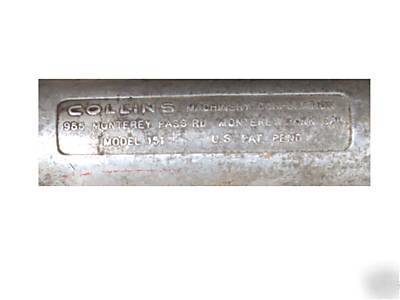 Collins #151 hand head electric portable pipe threader