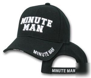 Deluxe minute man white embroidered hat