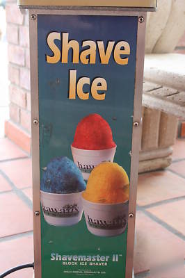 Gold medal shavemaster ii block ice shaver machine 