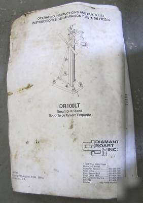 Milwaukee dymodrill diamond core drill + stand + 3 bits