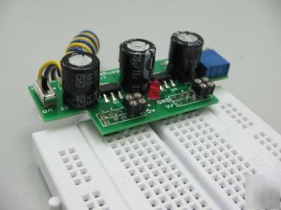 Multi-v breadboard supply module -basic stamp pic arm 