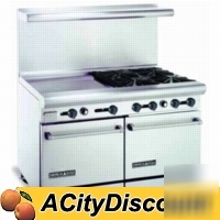 New american range 2 eye 12IN broiler & 36IN r. griddle