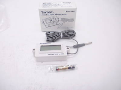 New taylor 9940N panel mount thermometer w 10' probe E9