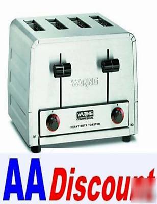 New waring heavy duty 4 slice toaster WCT805 waffles