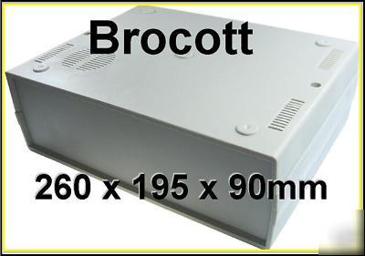 Plastic box enclosure with speaker grid - 260X195X90MM