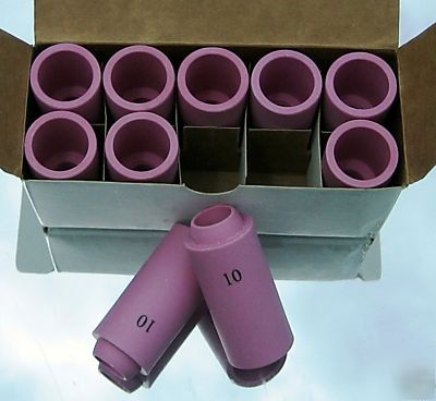 Ceramic cups 10 pcs alumina tig nozzles wp 17/18/26