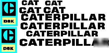 Decal sets for cat dozers, loaders, excavators, graders