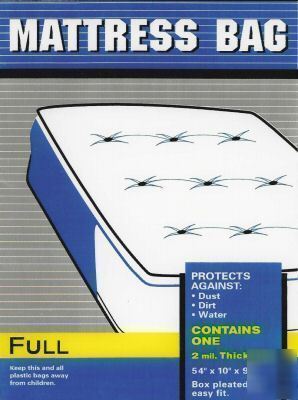 Full mattress storage bag plastic mattress covers