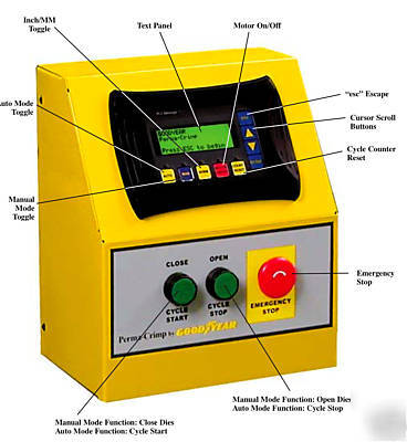 Goodyear perma-crimp PC200 hydraulic hose crimper