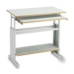 Safco adjustable height 35 wide mobile workstation