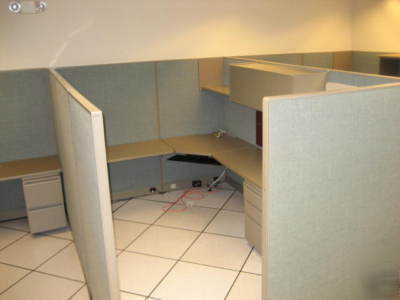 Cubicles haworth office cubicles used modular dallas tx