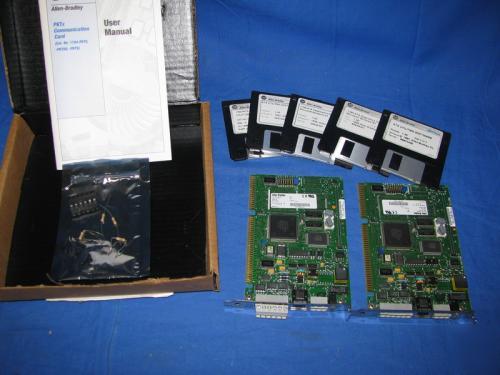 Lot (2) allen bradley 1784-ktx b communication cards