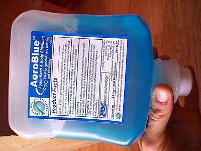 Lot of 4 aeroblue foam hand & body shampoo 1 liter
