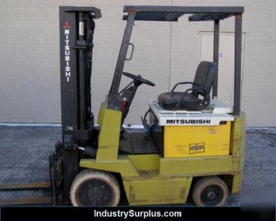 Mitsubishi 4500LB electric lift truck w/ side shifter