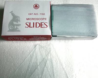 New 200 blank microscope slides plain (4 boxes of 50) 