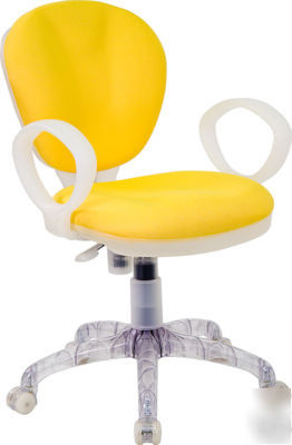 New desk chairs chair computer childrens yellow office 