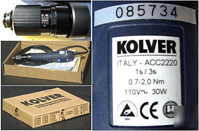 New kolver ACC2220 direct plug-in electric screwdriver 