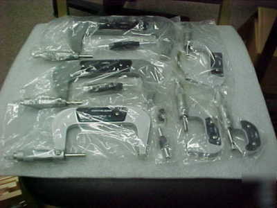 Precision 6 piece outside micrometer set msrp $230.00