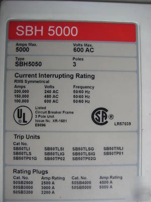 Siemens sbs 4040 SBS4040 SBS4040F 4000 amp SB50TP02G
