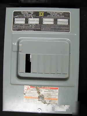 Square d qo load center QO6-12L100S series G4 100 amp