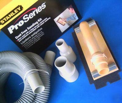 Stanley dust free drywall sanding kit w/hose & adapters