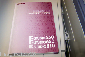 Toshiba e-studio 550 grayscale copier with finisher