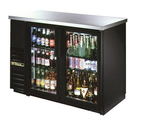 True tbb-24-48G glass door back bar cooler refrigerator