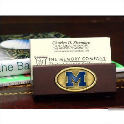 University of michigan business card holder