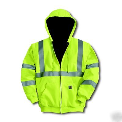 Carhartt J206 xxl high vis thermal hood safe green 2XL