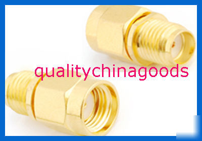 20 x sma female to rp sma male jack adapter goldplated