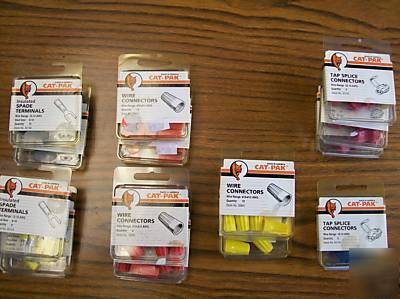 Assorted terminals*red*yellow*blue*orange 124 pieces