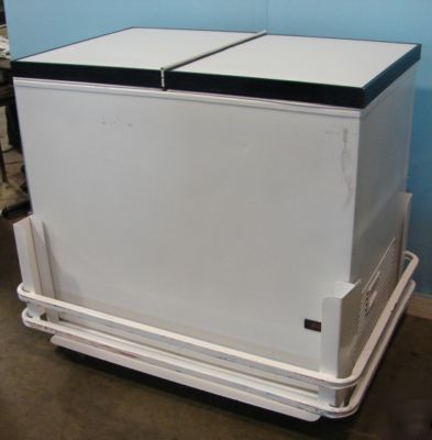 Fricon bunker freezer with flip top lid, 42