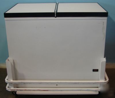 Fricon bunker freezer with flip top lid, 42