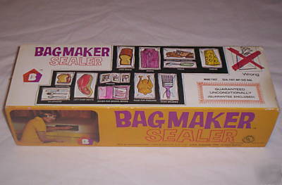 New bag maker bagmaker bag sealer re-sealer retro green