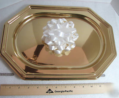 New sabert gold party platters 9 x 14, #G9345 36/case