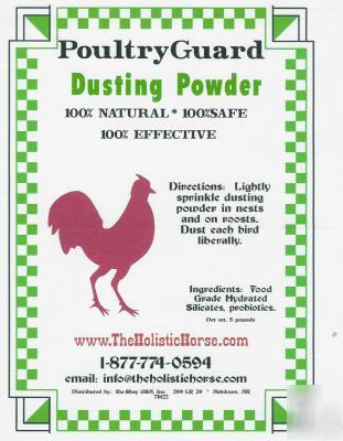 Poultryguard dust bath eliminate lice & mites 5 lbs