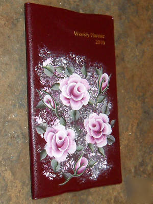 Shabby victorian chic h.p. rose 2010 weekly planner