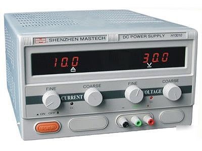 Mastech linear dc power supply variable 0-30 v @ 0-10 a